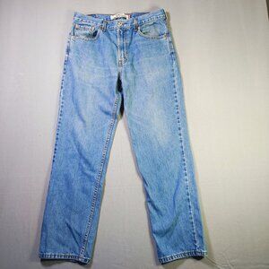 Levi's 516 jeans men's size W34 X L30 medium washed blue slim fit straight